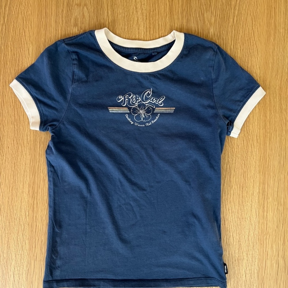 Rip curl girls destroy waves not beaches tee!